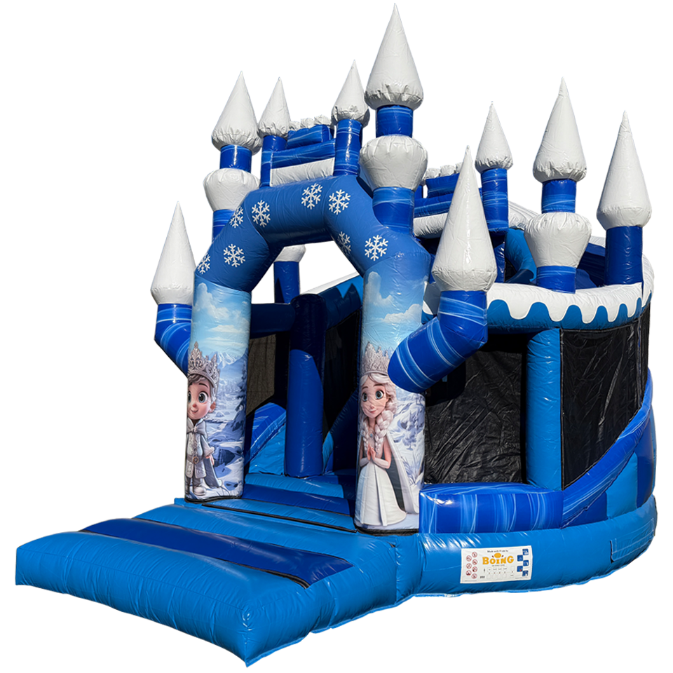 Twist N Slide Śnieżna Księżniczka Sprężysty Zamek