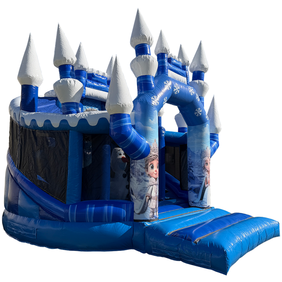 Twist N Slide Śnieżna Księżniczka Sprężysty Zamek