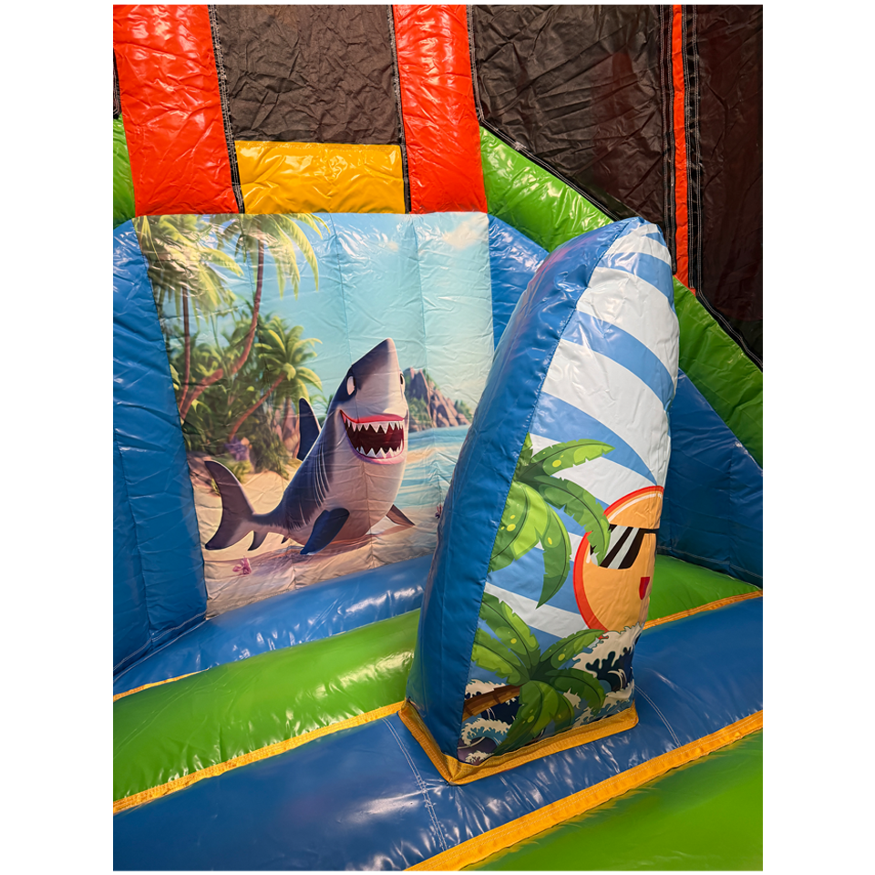 Twist N Slide Surfing Shark Inflatable