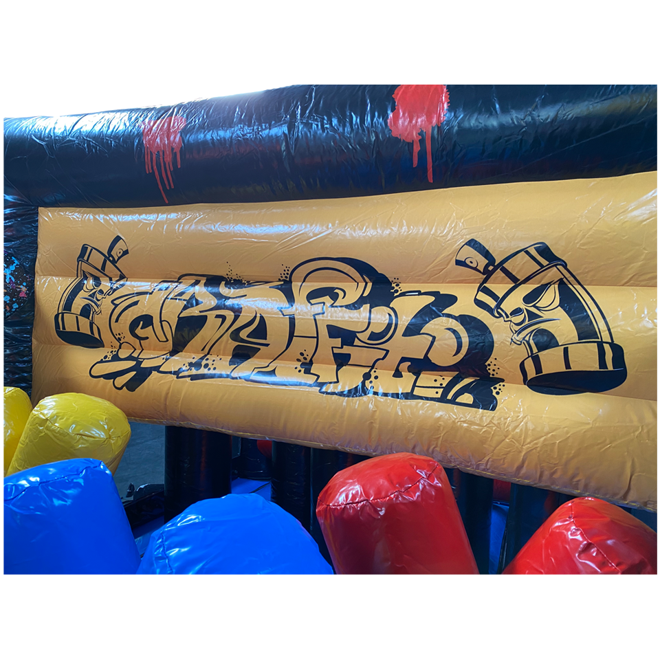 2 Section Graffiti Run Black