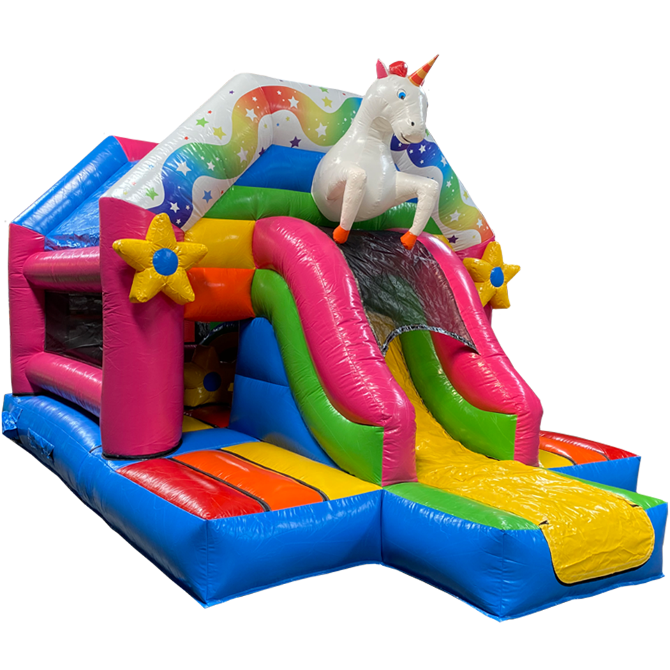 Fframe Midi Unicorn Springkasteel