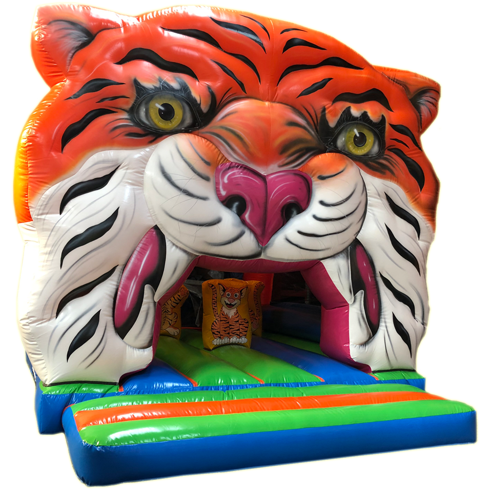 Front Play Midi Os Tijger Springkasteel