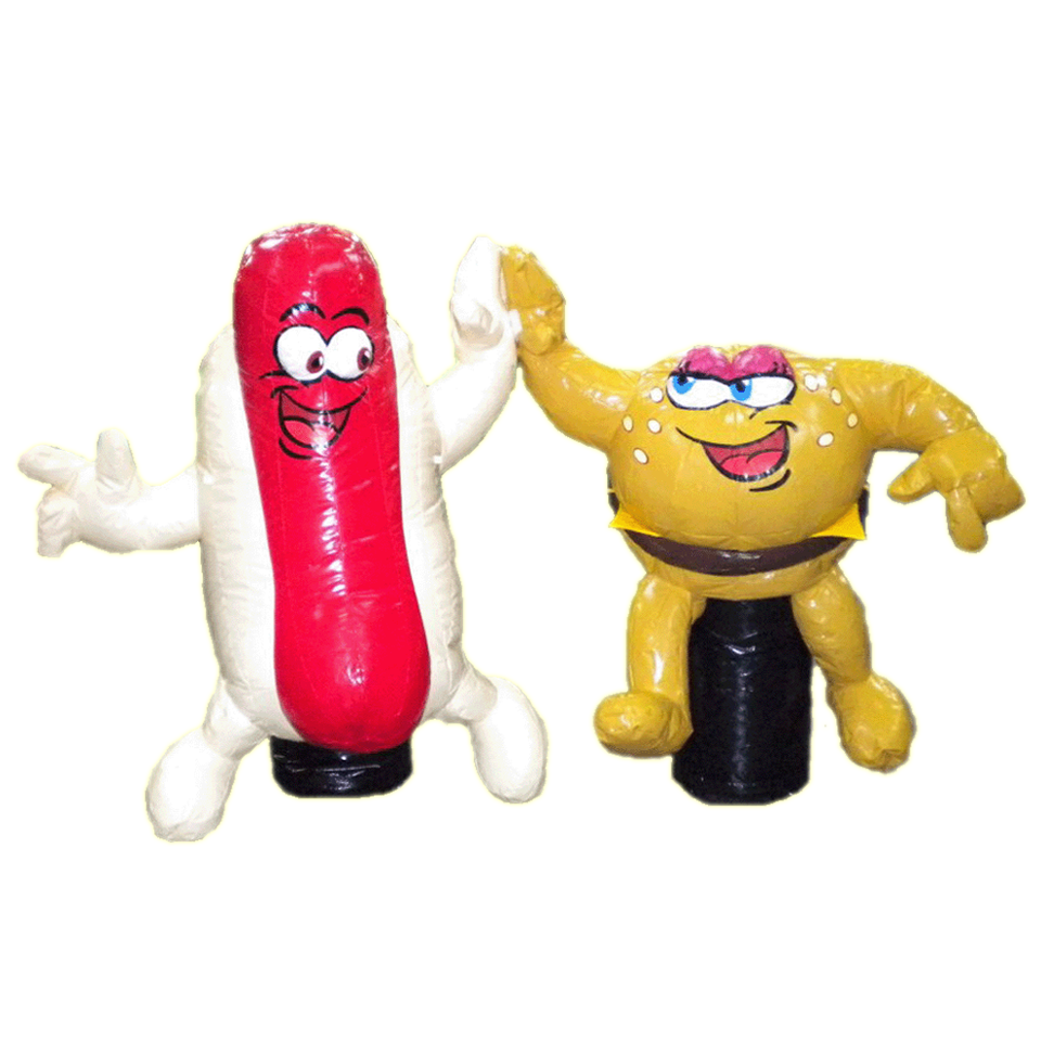 Illuminated Hamburger and Hot Dog