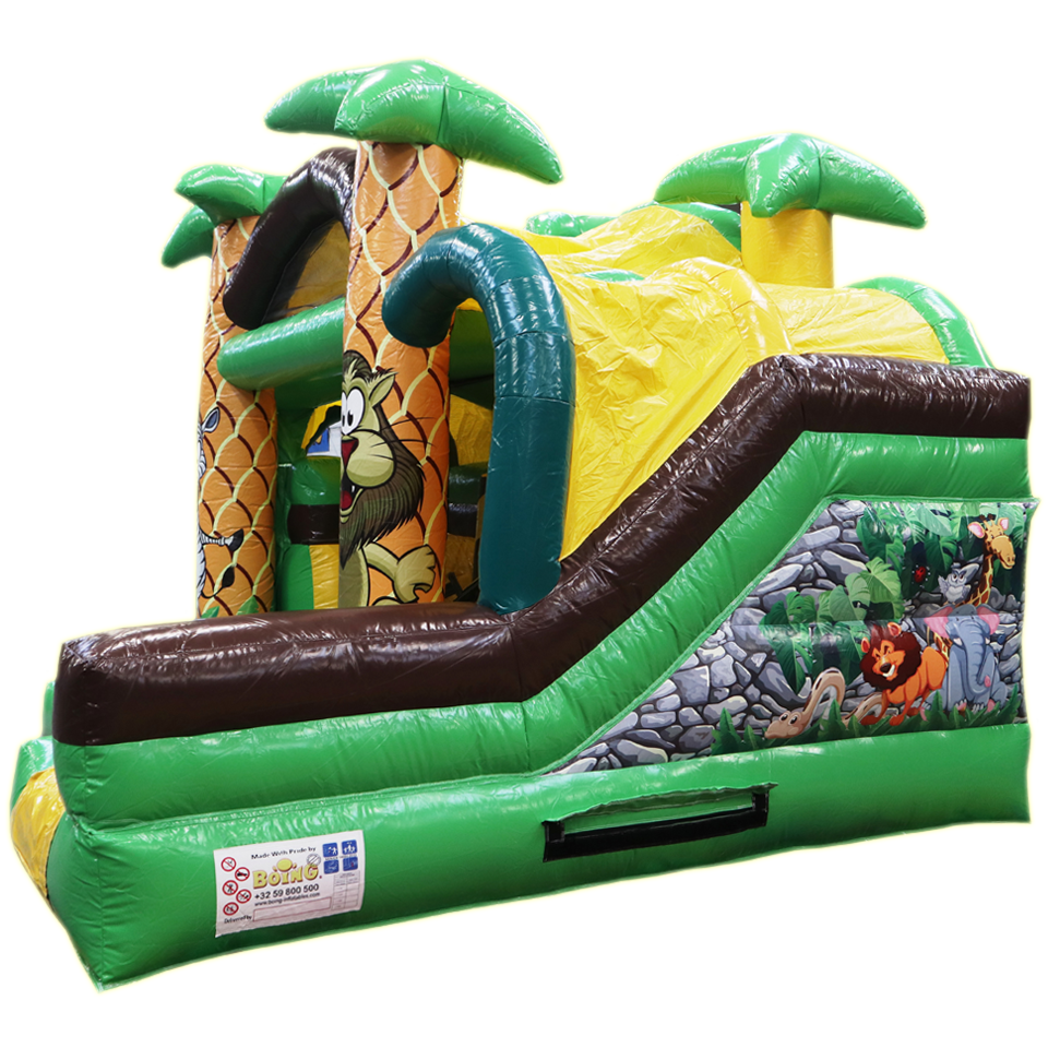 Inflatable with 2 Jungle Slides