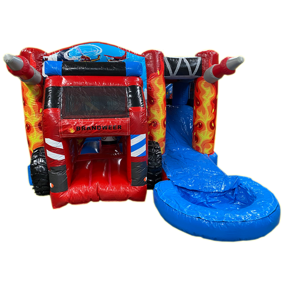 Multiplay Brandweerwagen Springkasteel